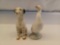 Ceramic Dalmatian Dog and Ceramic Goose Figurines