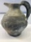 Vintage Clay Pottery Pitcher with Design