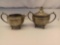 My Lady English Pewter Hammered Cream and Sugar