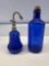 Vintage Cobalt Blue Perfume Bottle/ Bottle
