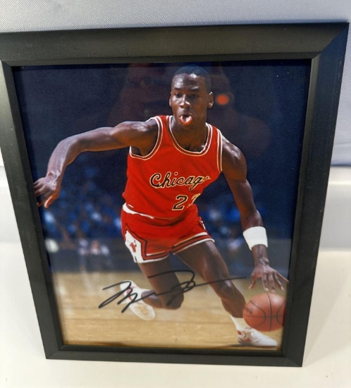 Michael Jordan 8 x 10 Signed Framed Photo