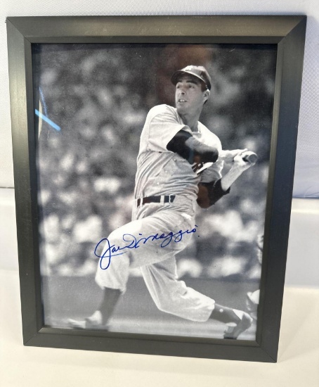Joe DiMaggio 8 x 10 Signed Framed Photo