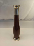 Sterling Silver and Wood Salt Shaker