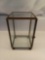 Vintage Glass Geometric Terrarium with Metal Frame
