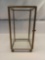 Vintage Glass Geometric Terrarium with Metal Frame