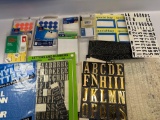 Color Coding Labels, Vinyl Letters, Self Stick Letters and Numbers, Etc