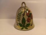 Glazed Porcelain Floral Bell
