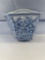 Blue / White Porcelain Planter Wall Hanging