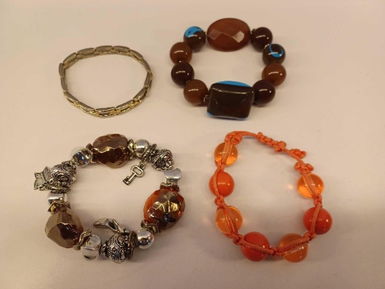 4 Costume Jewelry Bracelets