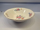 Vintage Hazel Rose Floral Pottery Serving Bowl