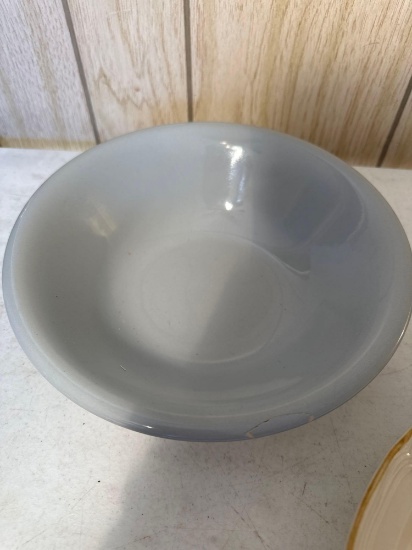 2 Gray Colored Bowls / 1 International Stoneware Bowl