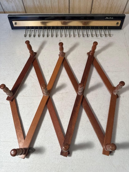 Wooden Coat Rack / Tie Rack