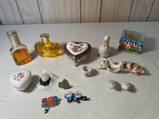 Figurines, Charlie Perfume, WindSong Perfume, Ring Box, Etc