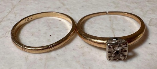 14K Wedding Set