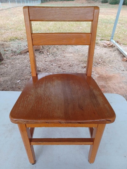 Childrens Oak Chair