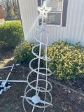 White LED Spiral Christmas Tree with Stand