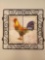 Wire Tray with Rooster Ceramic Tiles