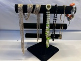 4 Costume Jewelry Necklaces/ 1 Costume Jewelry Bracelet