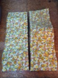 2 Plastic Covered Foam Lounge Chair Cushions