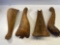 4 Cast Iron Vintage Claw Feet For Tub