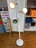 White 3 Light Floor Lamp