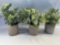 New DerRose 3 Pk Artificial Potted Plants for Home Decor