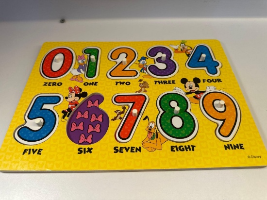 Mickey Mouse Disney Wooden Peg Puzzle