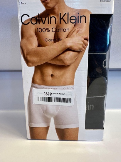 New Calvin Klein Men?s Classic Fit 3 Pair Medium Boxer Briefs