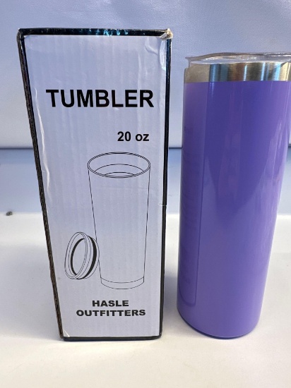 New 20Oz Hasle Outfitters Tumbler Purple