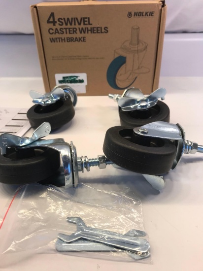 New Holkie 4 Swivel Caster Wheels With Brake