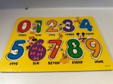 Mickey Mouse Disney Wooden Peg Puzzle