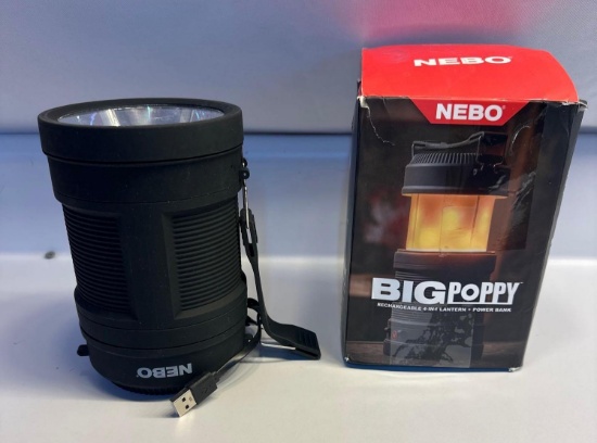 Nebo Big Poppy Rechargeable 4 in 1 Lanern And Power Bank