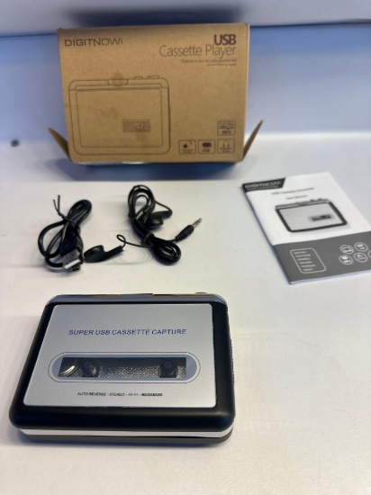 New USB Cassette Player Walkman With Earphones
