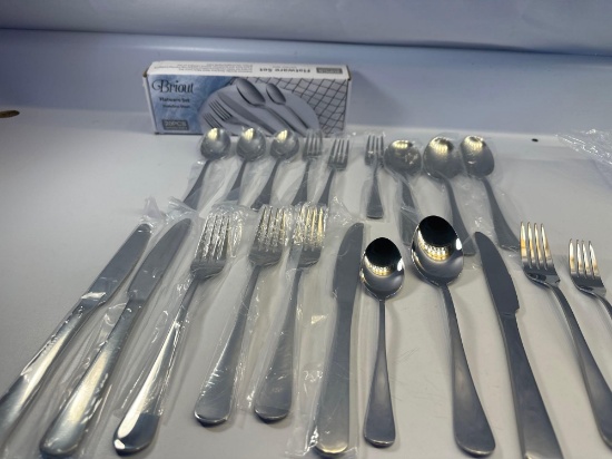 New Briout 20PCS Flatware Set Stainless Steel