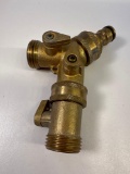 2 Way Brass Valve, Brass Valve, Brass Garden Hose Fitting