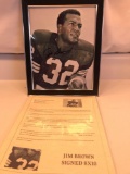 Jim Brown Signed 8 x 10 framed picture