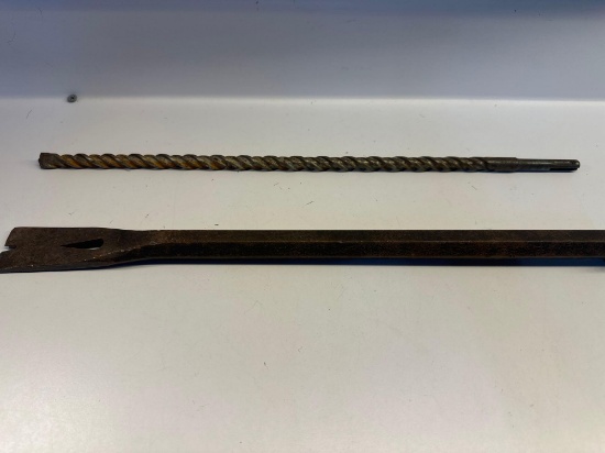 Long Metal Cement Drill Bit / Crow Bar