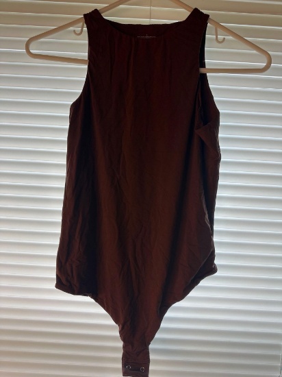 Ladies Brown Size Large Bodysuit