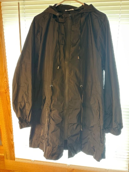 New InVoland Womens Plus Size Raincoat Waterproof Rain Jacket Size 16W