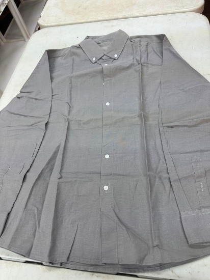 New Mens Long Sleeve Button Up Dress Shirt Size Large