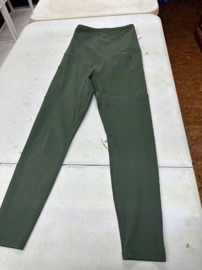 New Poshdivah Yoga Pants With Side Pockets Size Small