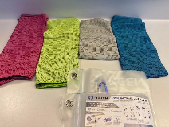 Sukeen Cooling Towels With Travel Bags
