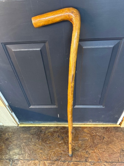 Wooden Cane with Rubber Stopper on bottom