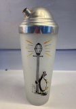 Vintage MCM Glass Bar Shaker