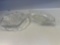 Decorative Clear Glass Candy Dish / Clear Glass Oval Shaped Candy Dish