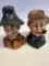 Vintage 1950s Hillbilly Mountain Old Couple Salt/ Pepper Shakers