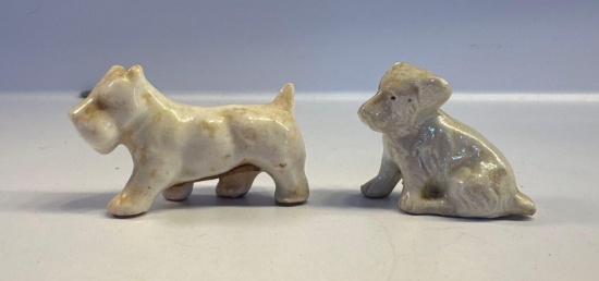 Vintage 2 Porcelain Dogs / 1 is Occupied Japan