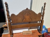 Vintage Solid Wooden Full Size Headboard/ Footboard NO RAILS