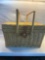 Wicker Picnic Basket With Handles Has Plates,Cups,Utensils,Etc