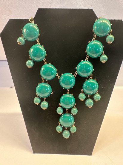 Charming Jade Color Bubble Necklace